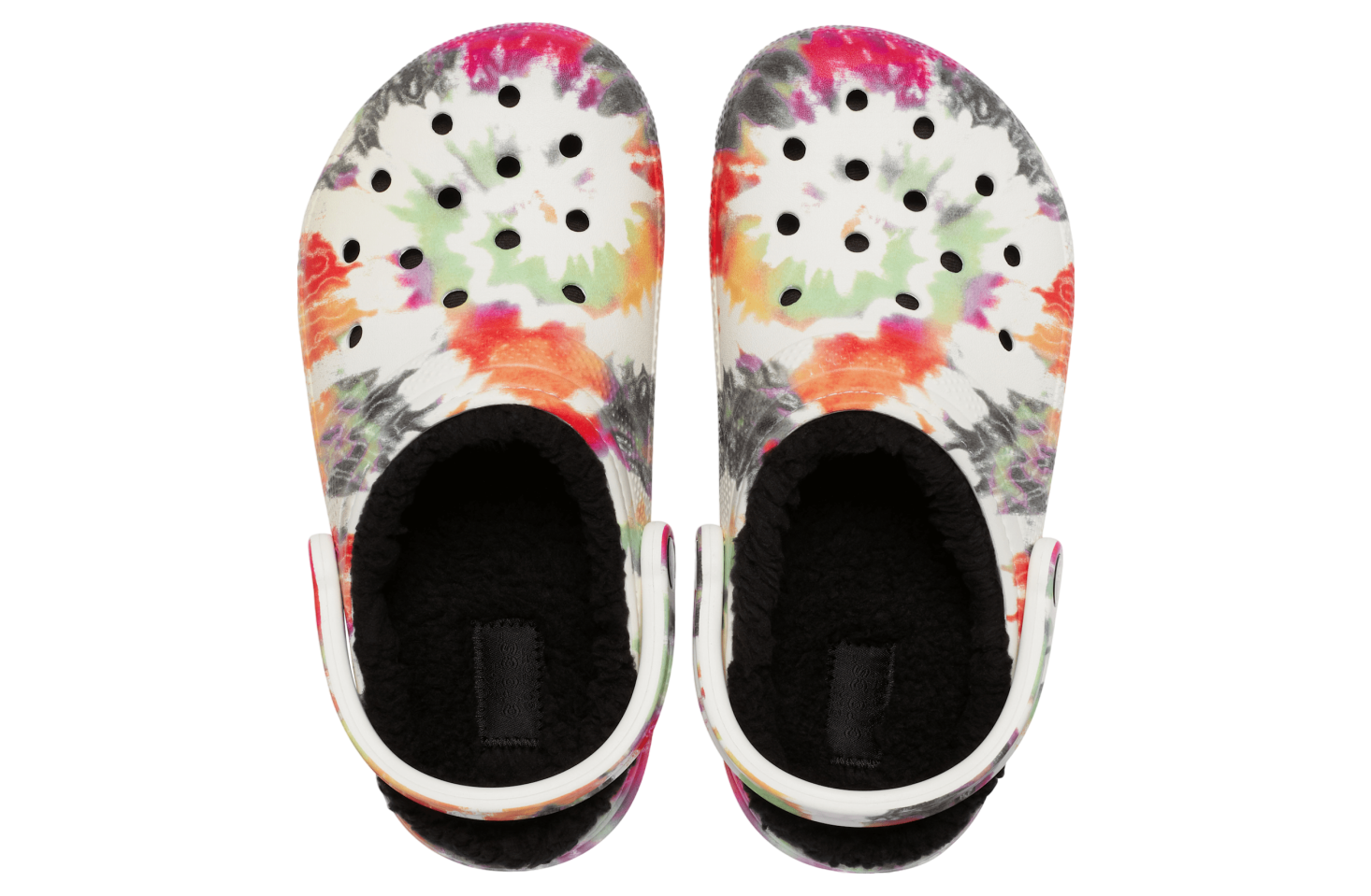 Crocs Classic Lined Tie-dye Clog Black / Multi