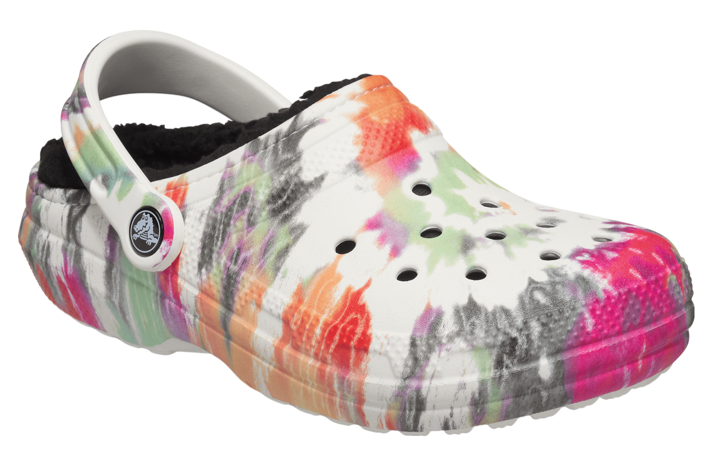 Crocs Classic Lined Tie-dye Clog Black / Multi