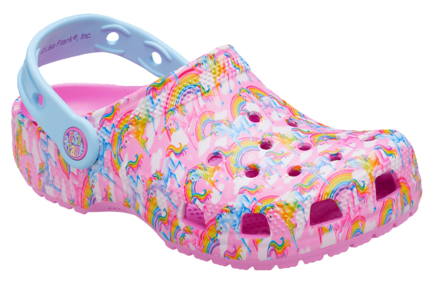 Crocs Classic Lisa Frank Unicorn Clog 2 GS Taffy Pink