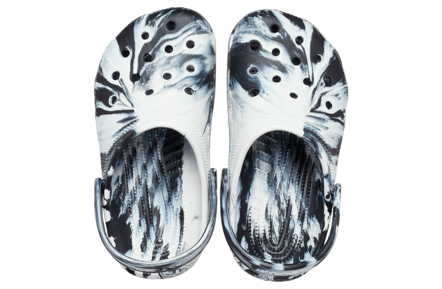 Crocs Classic Marbled Clog GS Black / White