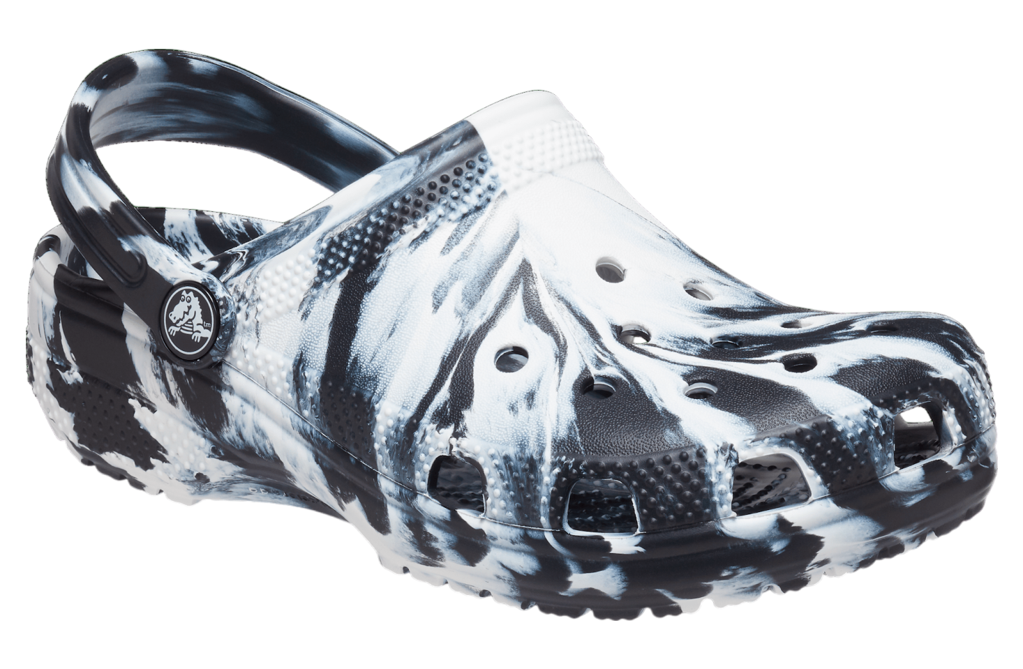 Crocs Classic Marbled Clog GS Black / White