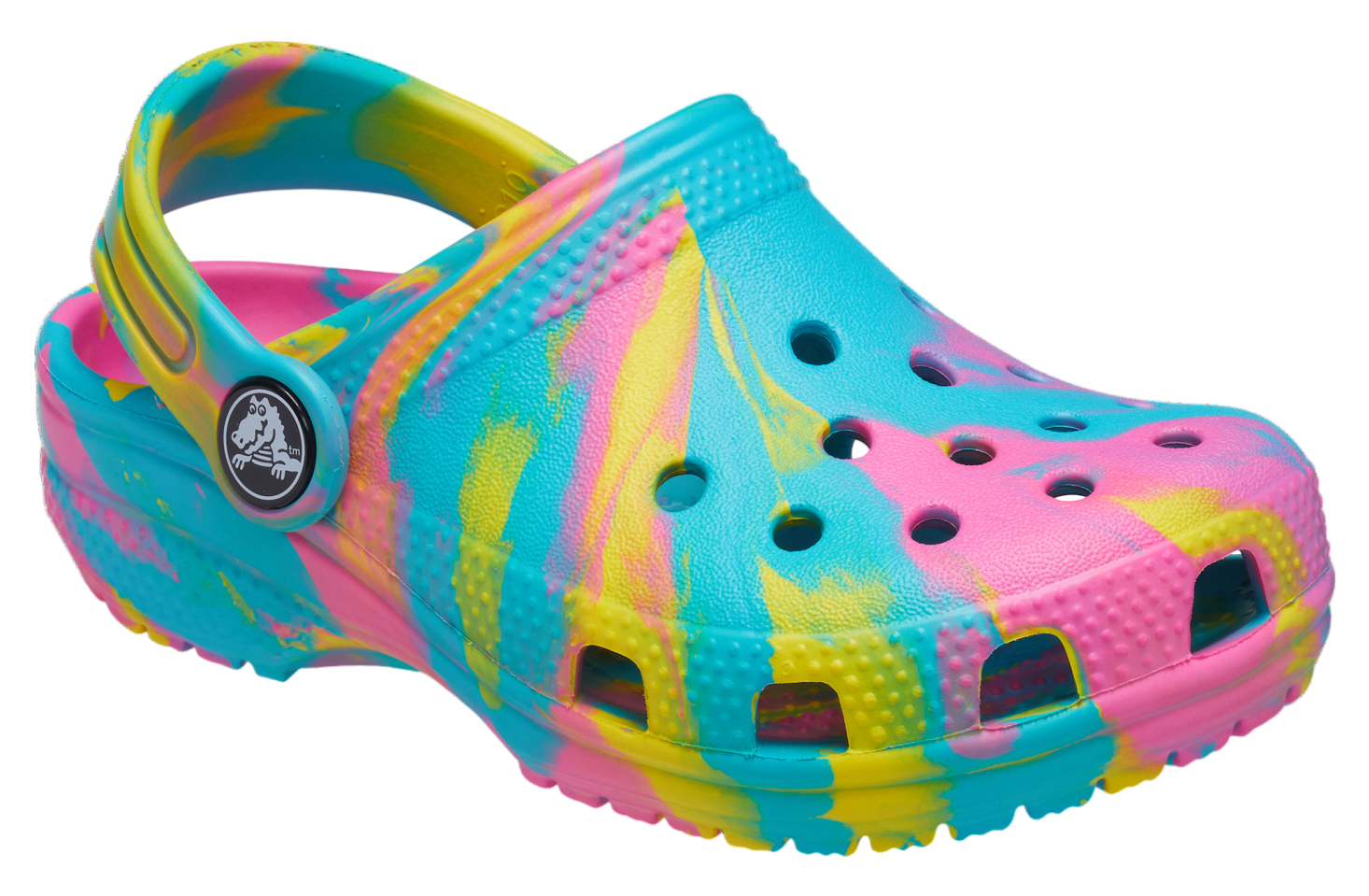 Crocs Classic Marbled Clog GS Digital Aqua / Multi