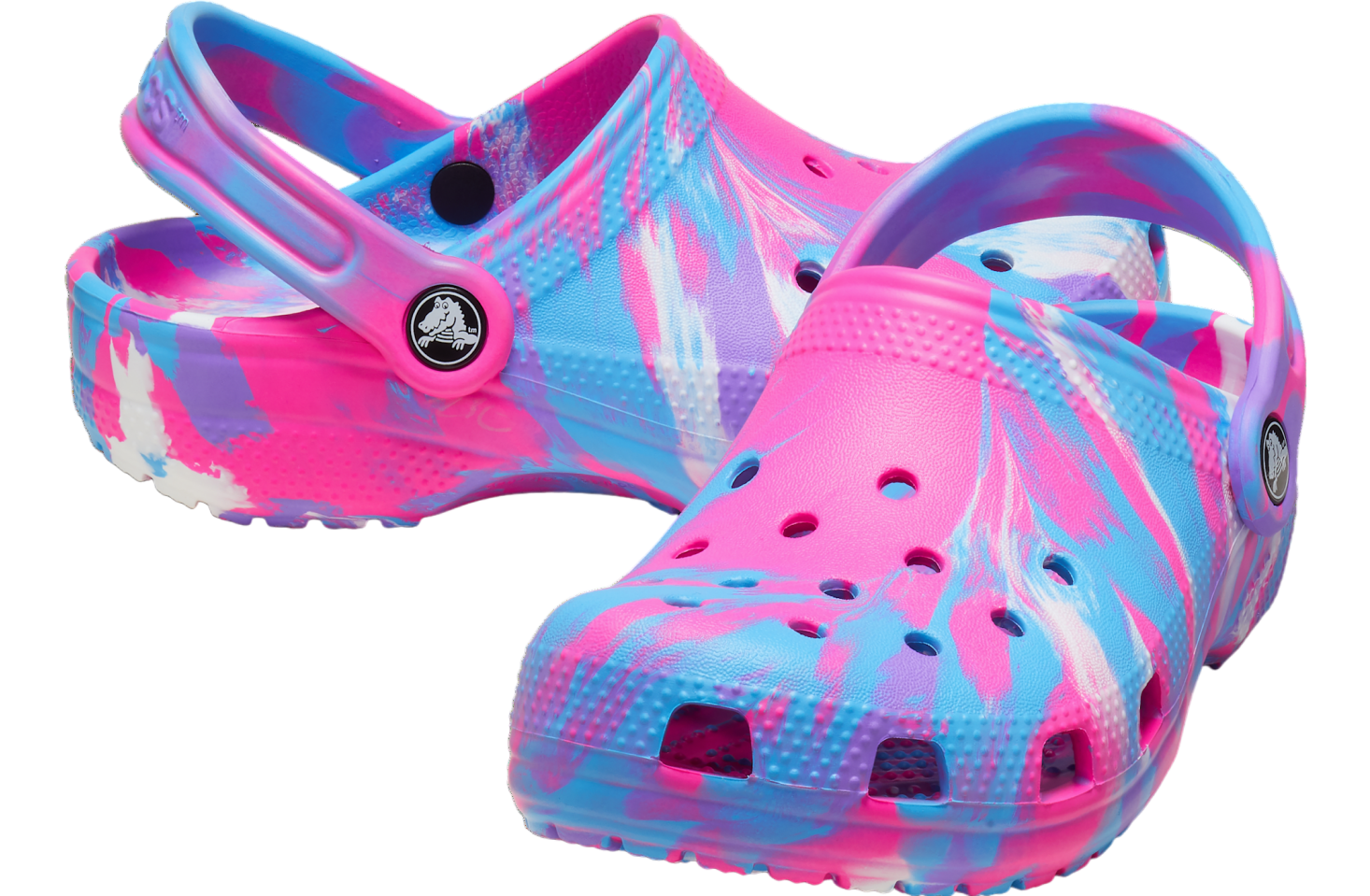 Crocs Classic Marbled Clog GS Pink Crush / Multi