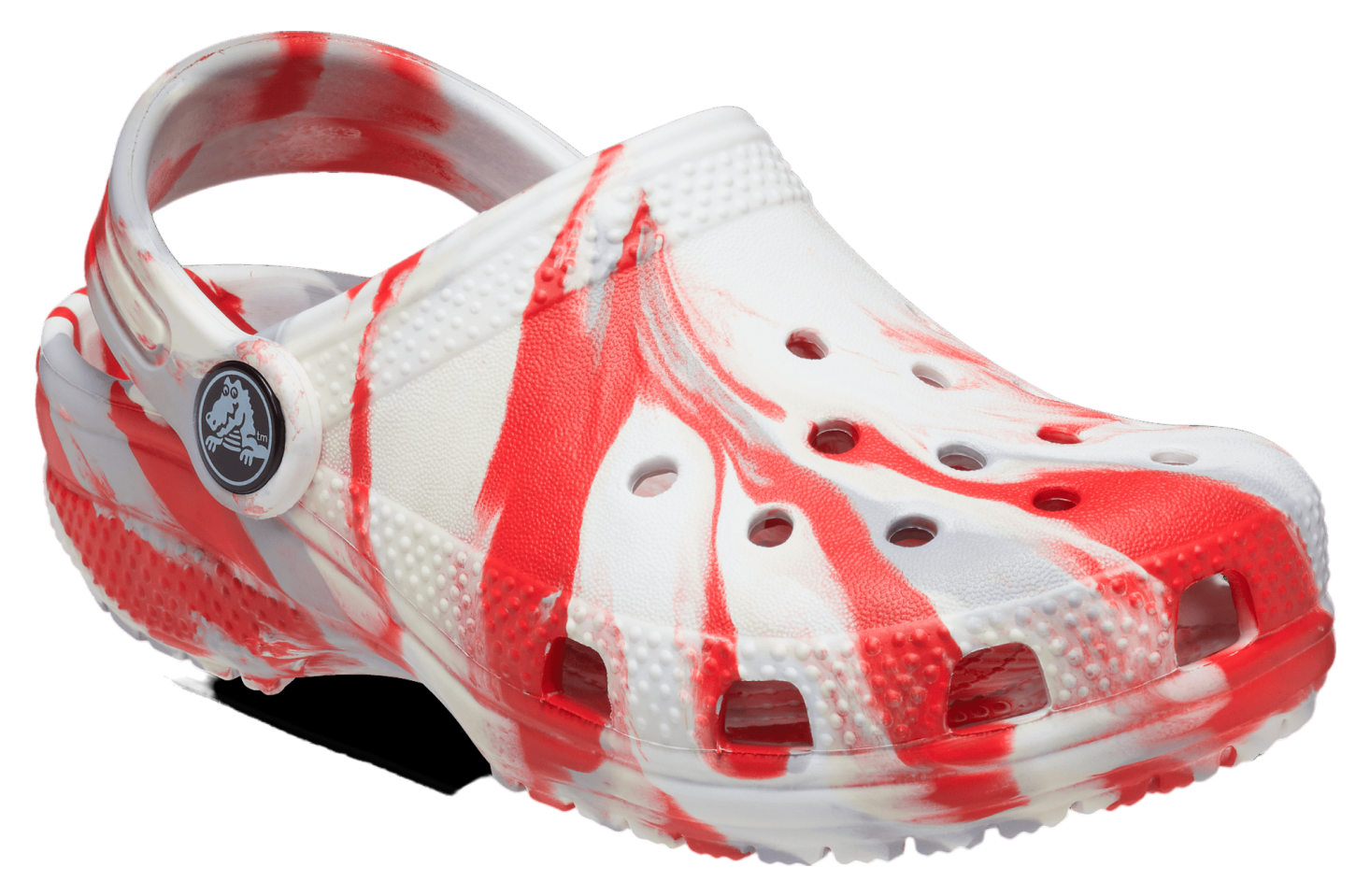 Crocs Classic Marbled Clog GS White / Flame