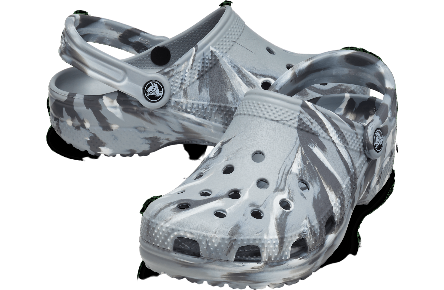 Crocs Classic Marbled Clog Light Grey / Multi