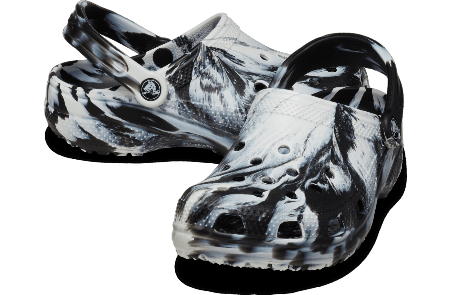 Crocs Classic Marbled Clog White / Black