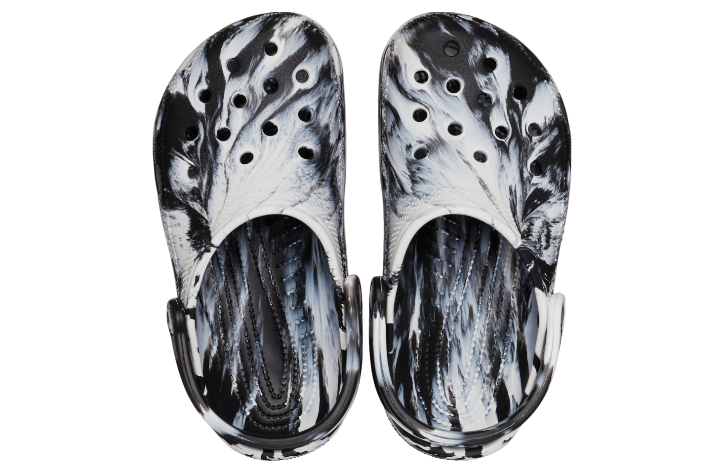 Crocs Classic Marbled Clog White / Black