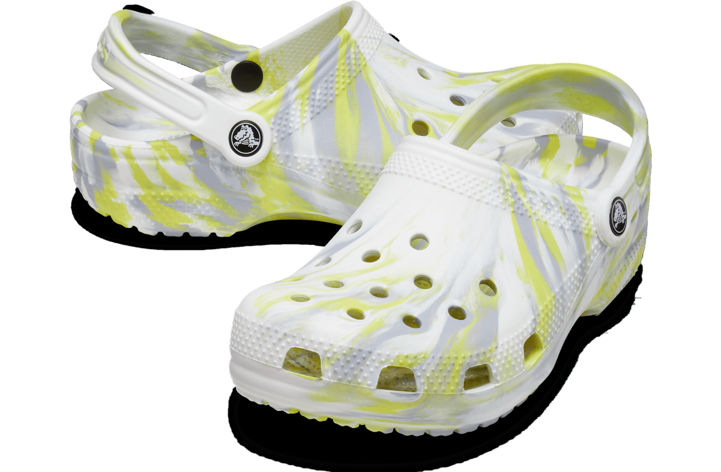 Crocs Classic Marbled Clog White / Microchip