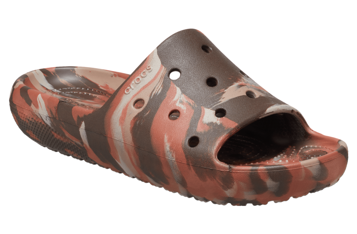 Crocs Classic Marbled Slide 2.0 Coffee / Multi