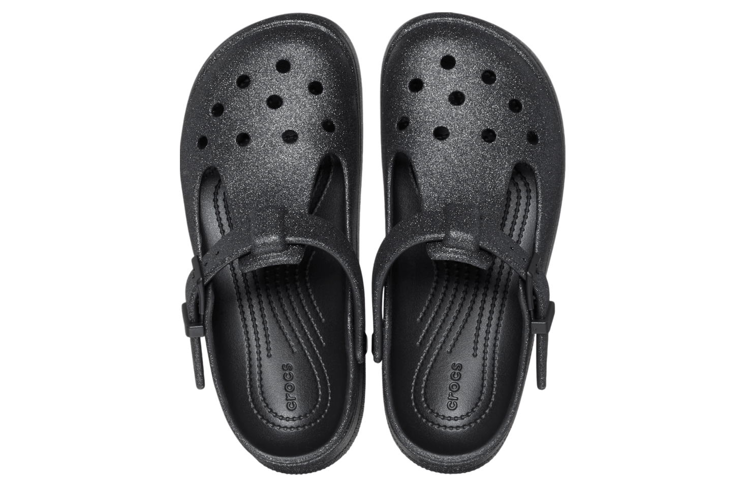 Crocs Classic Mary Jane Glitter Clog Black