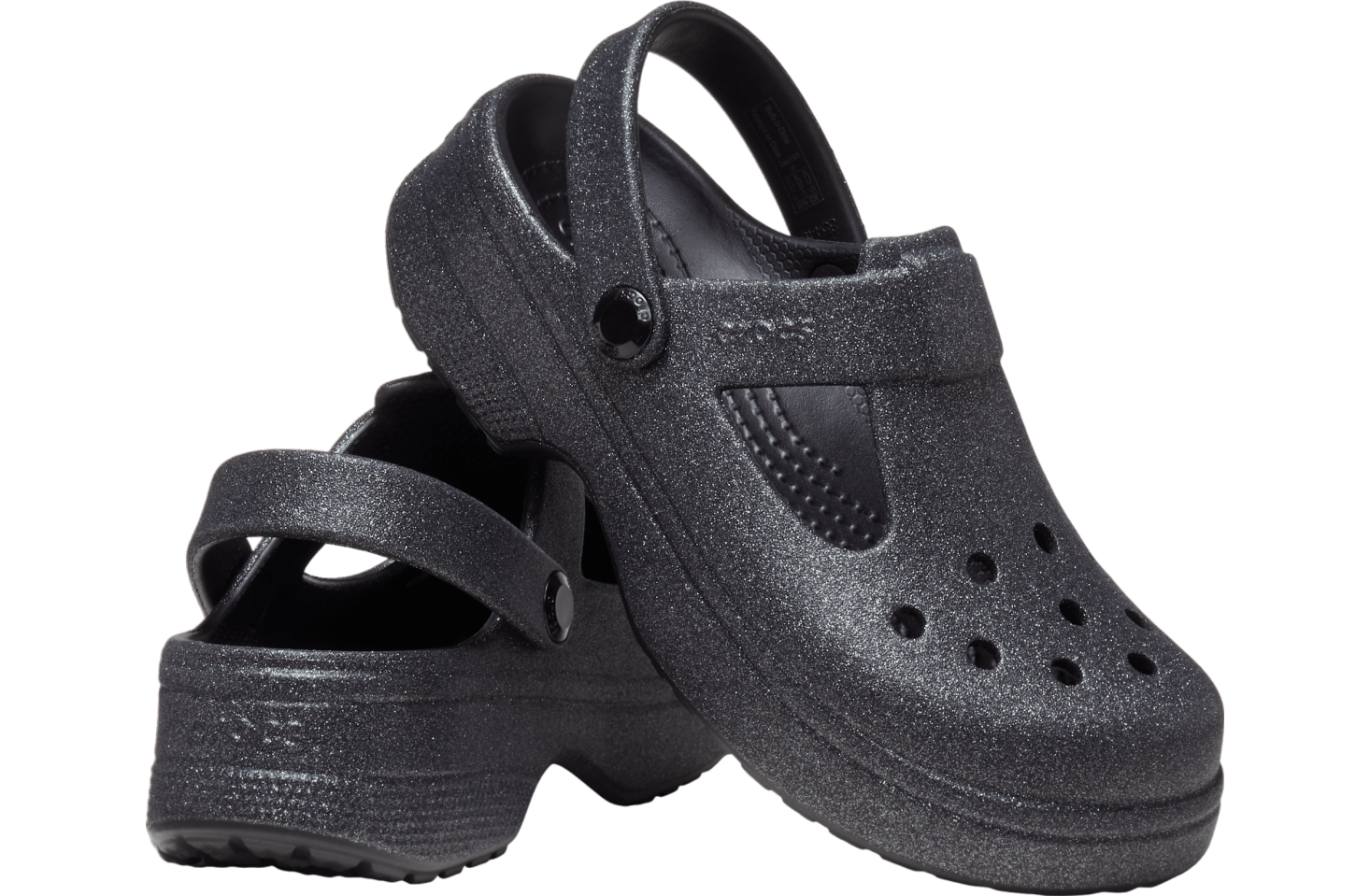 Crocs Classic Mary Jane Glitter Clog GS Black