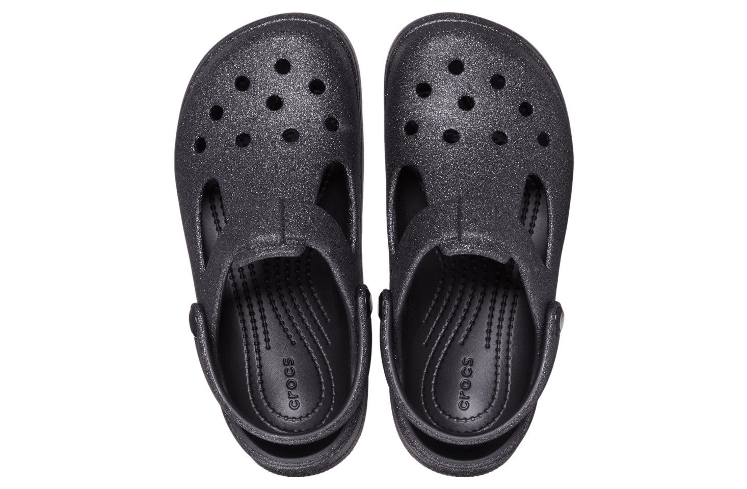 Crocs Classic Mary Jane Glitter Clog GS Black