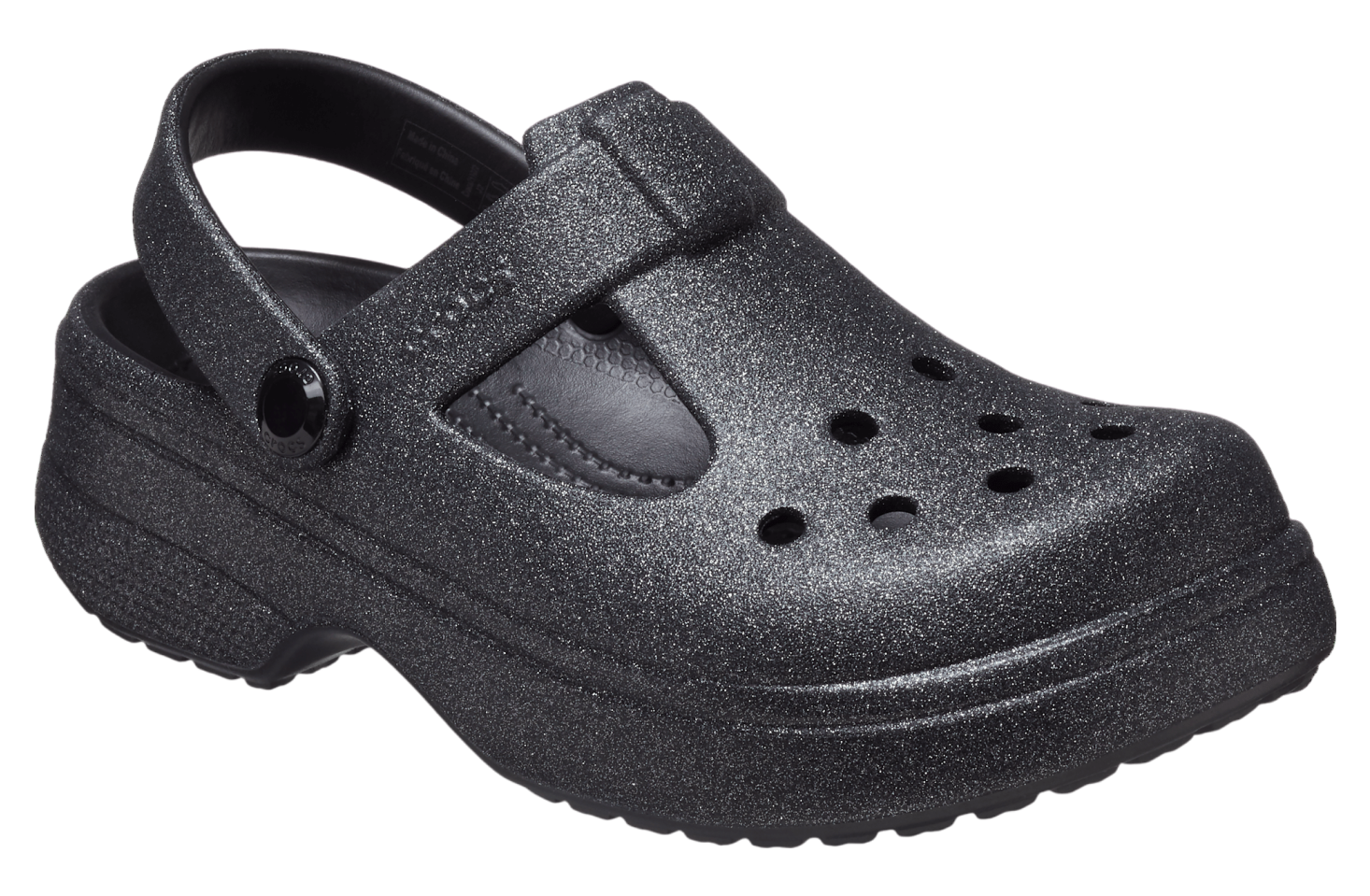 Crocs Classic Mary Jane Glitter Clog GS Black