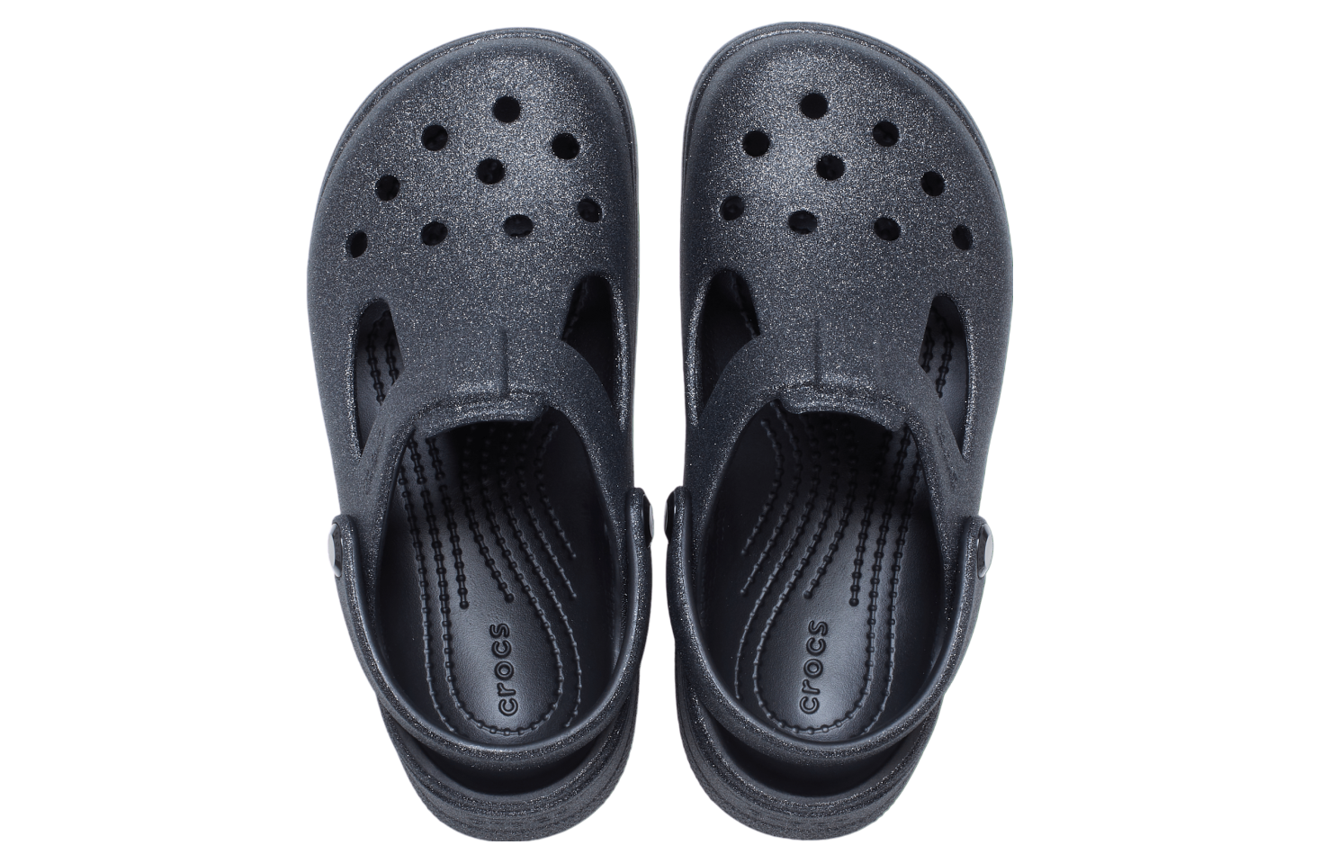 Crocs Classic Mary Jane Glitter Clog GS Black