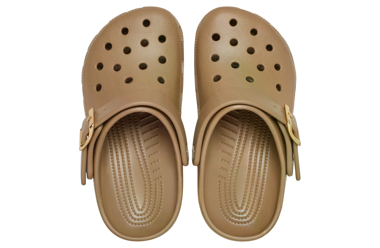 Crocs Classic Metallic Buckle Clog Sepia