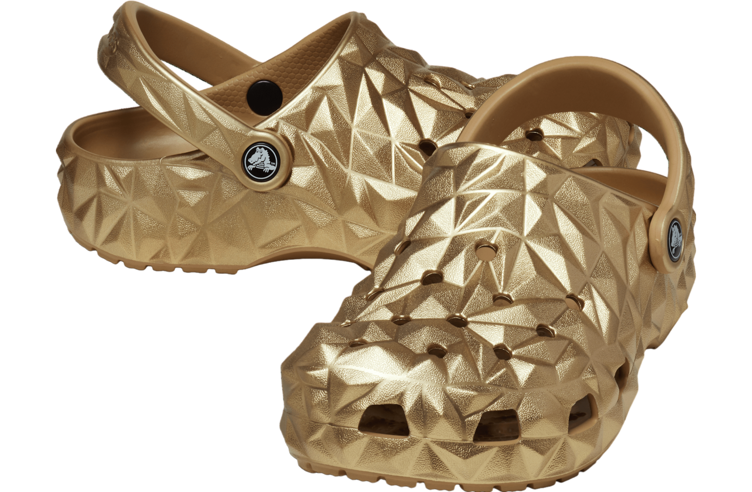 Crocs Classic Metallic Geometric Clog Gold