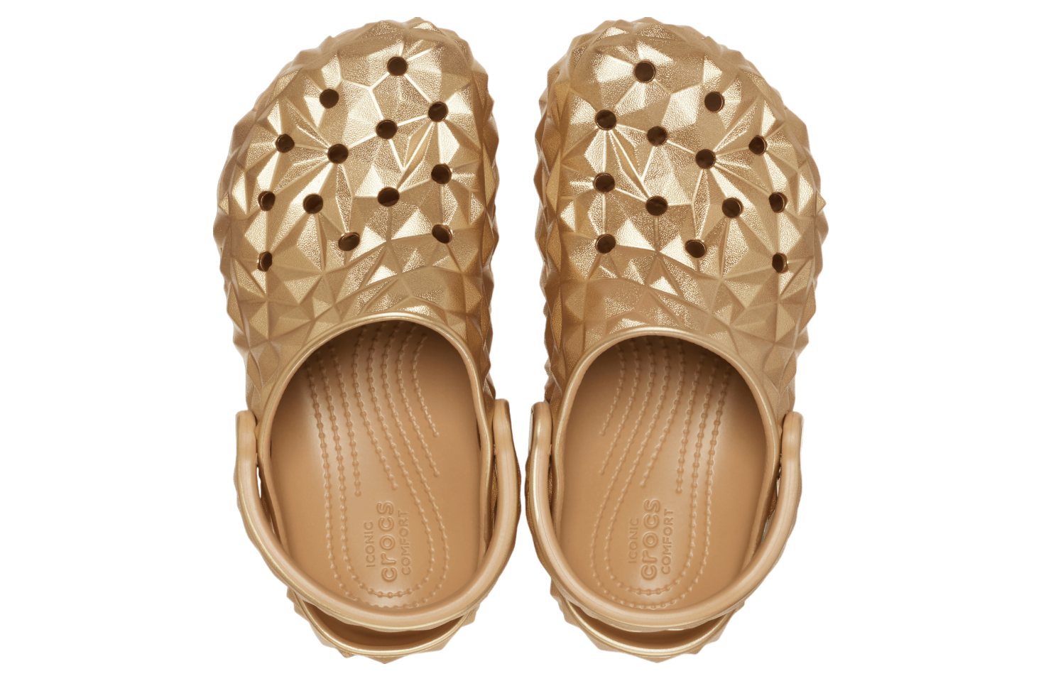 Crocs Classic Metallic Geometric Clog Gold