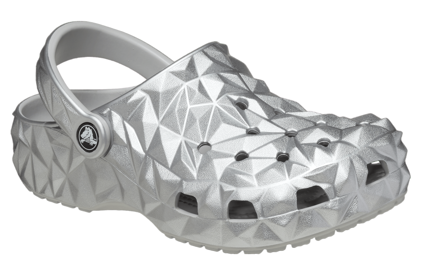 Crocs Classic Metallic Geometric Clog Silver