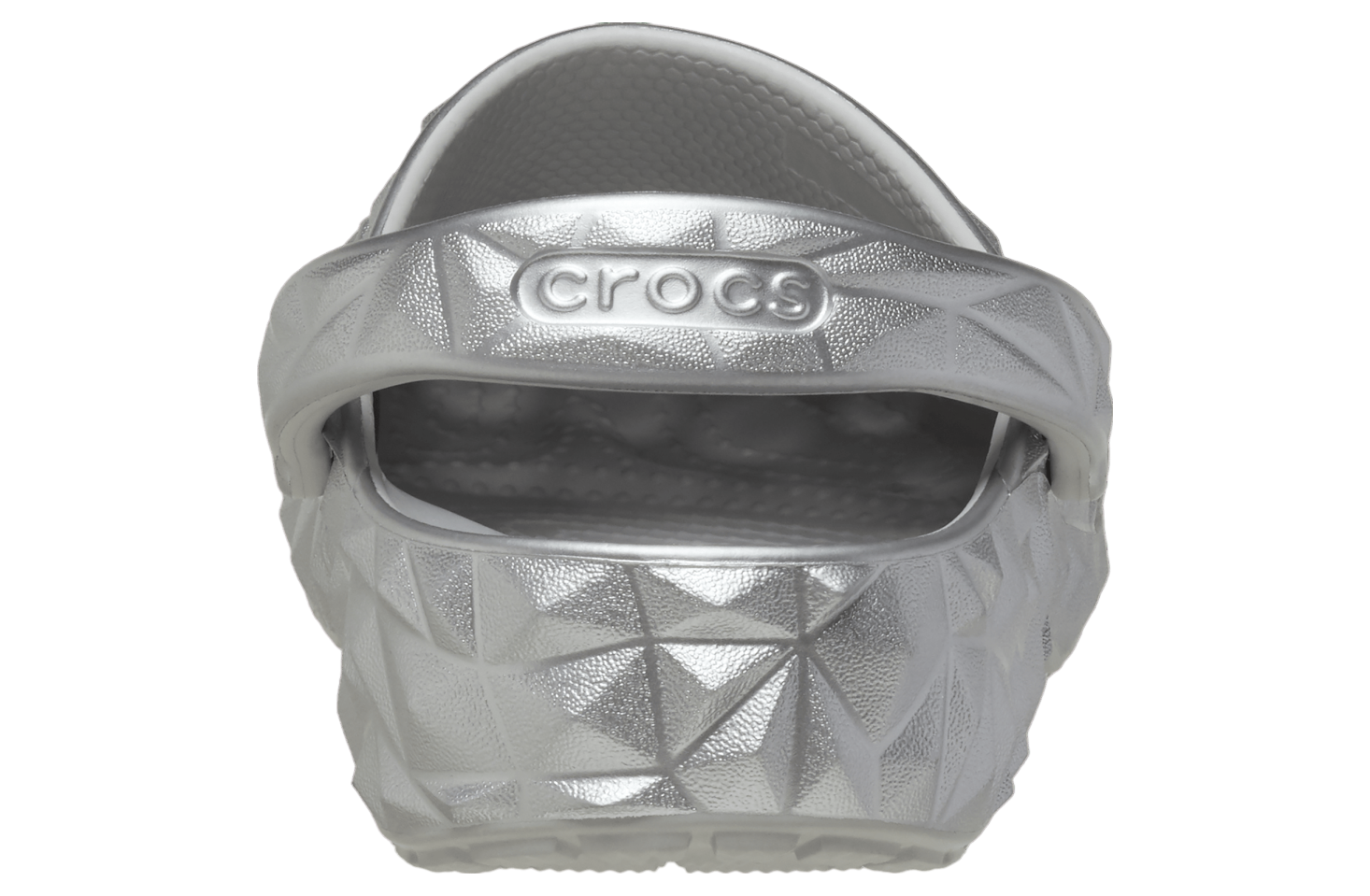 Crocs Classic Metallic Geometric Clog Silver