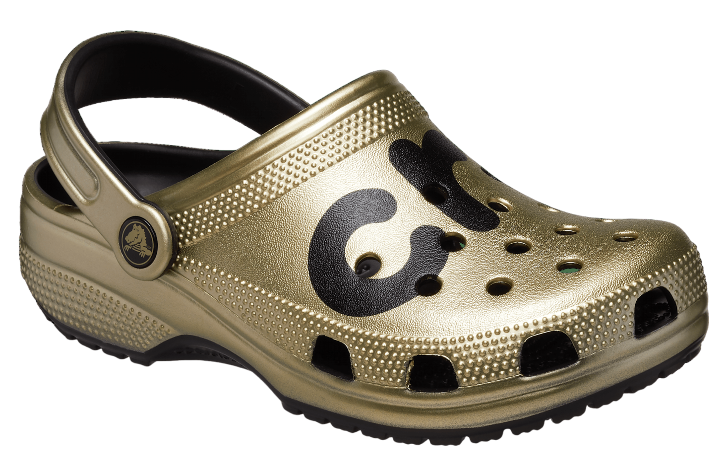 Crocs Classic Metallic Logo Clog Gold Metallic