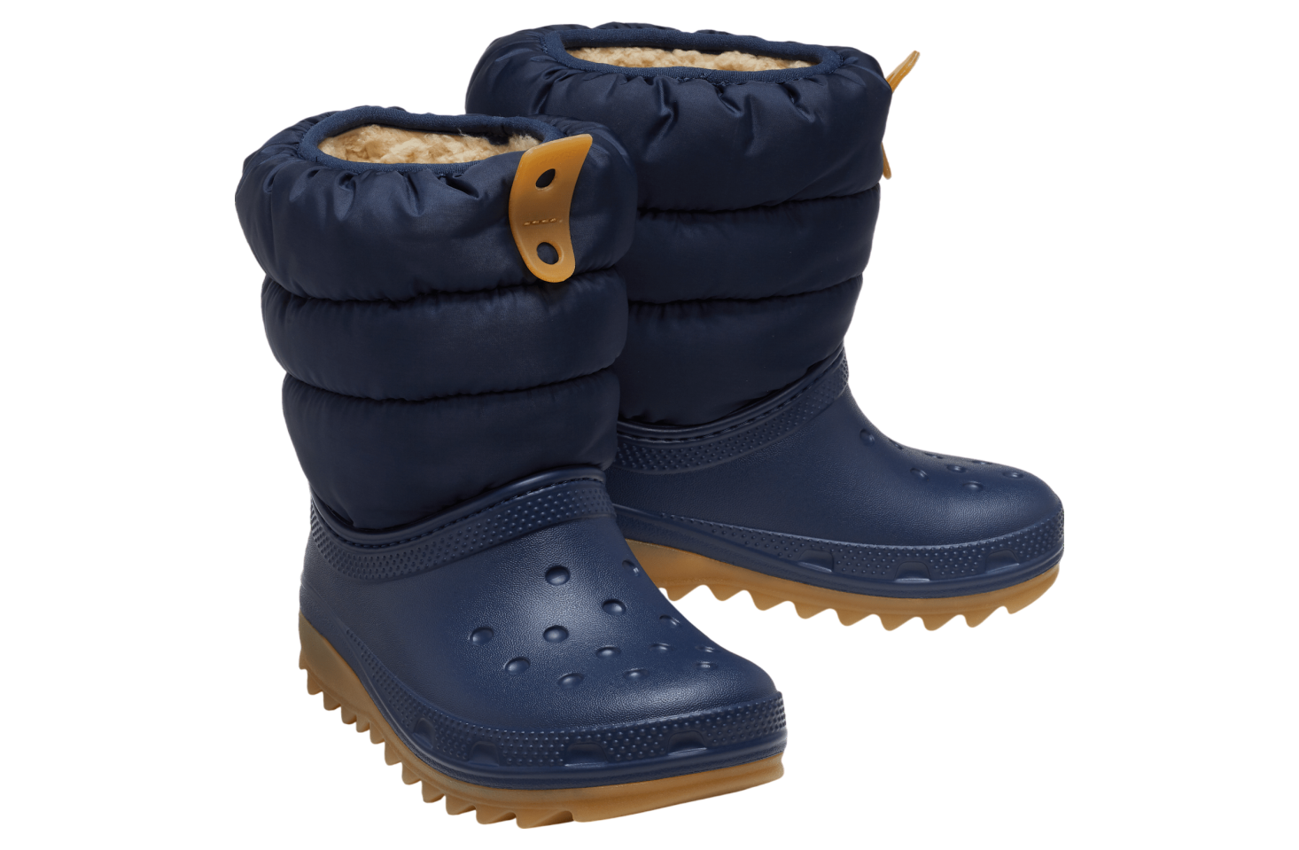 Crocs Classic Neo Puff Boot Gs Navy / Gum