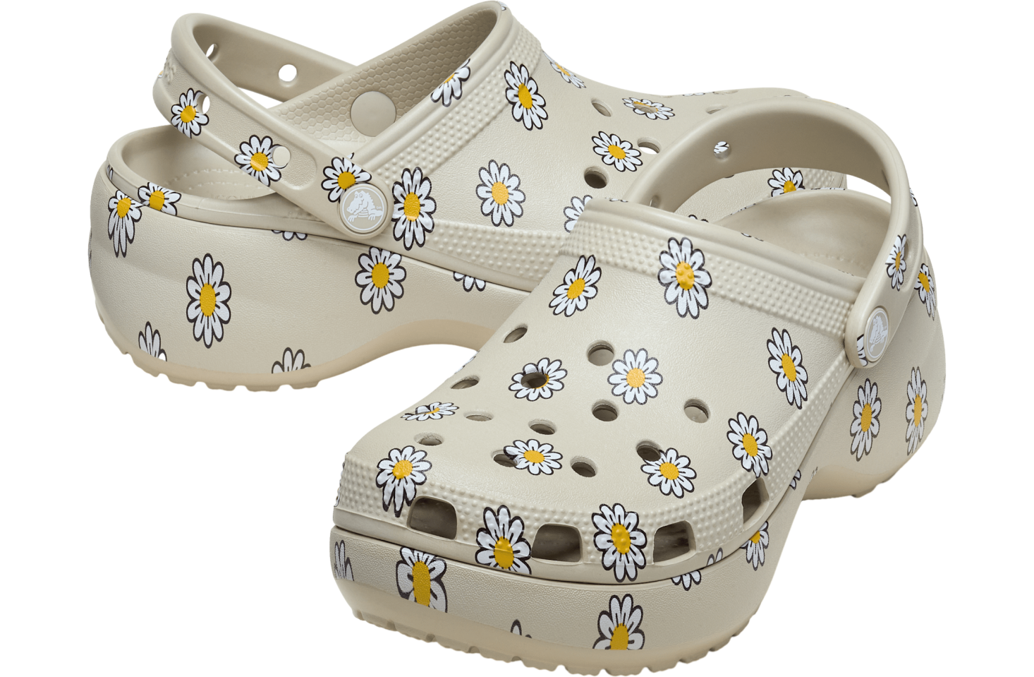 Crocs Classic Platform Floral Clog WMNS Meteor