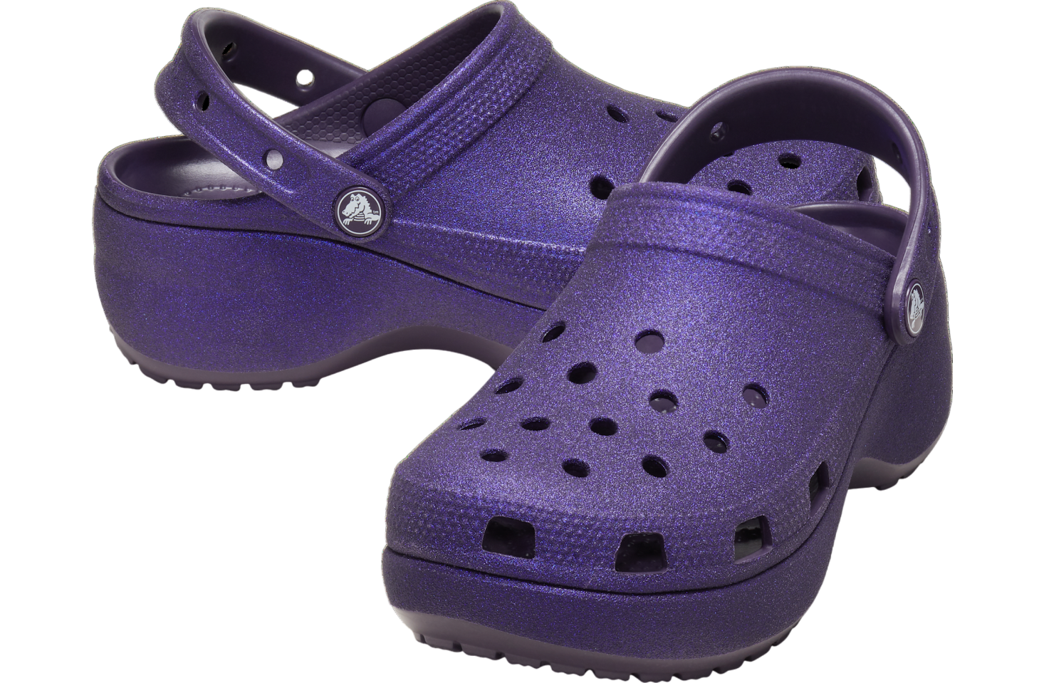 Crocs Classic Platform Glitter Clog WMNS Dark Iris