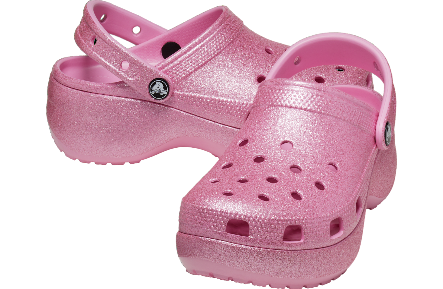 Crocs Classic Platform Glitter Clog WMNS Pink Tweed