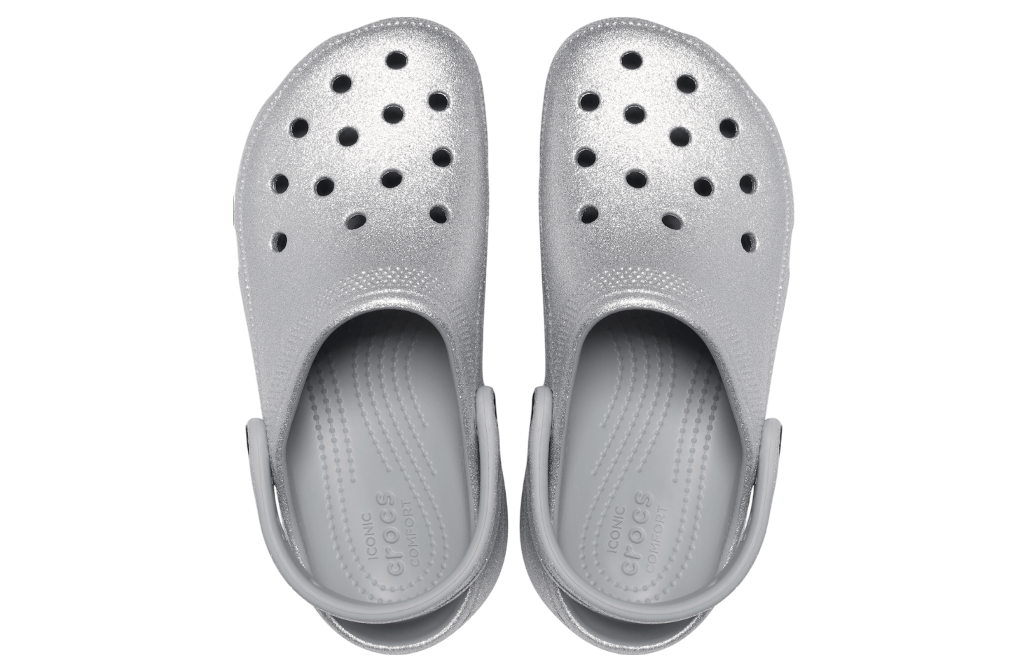 Crocs Classic Platform Glitter Clog WMNS Silver