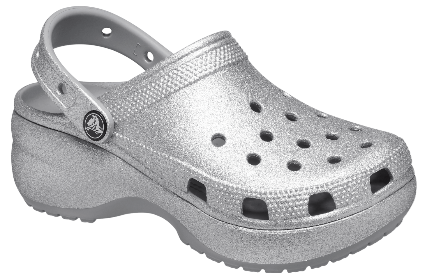 Crocs Classic Platform Glitter Clog WMNS Silver