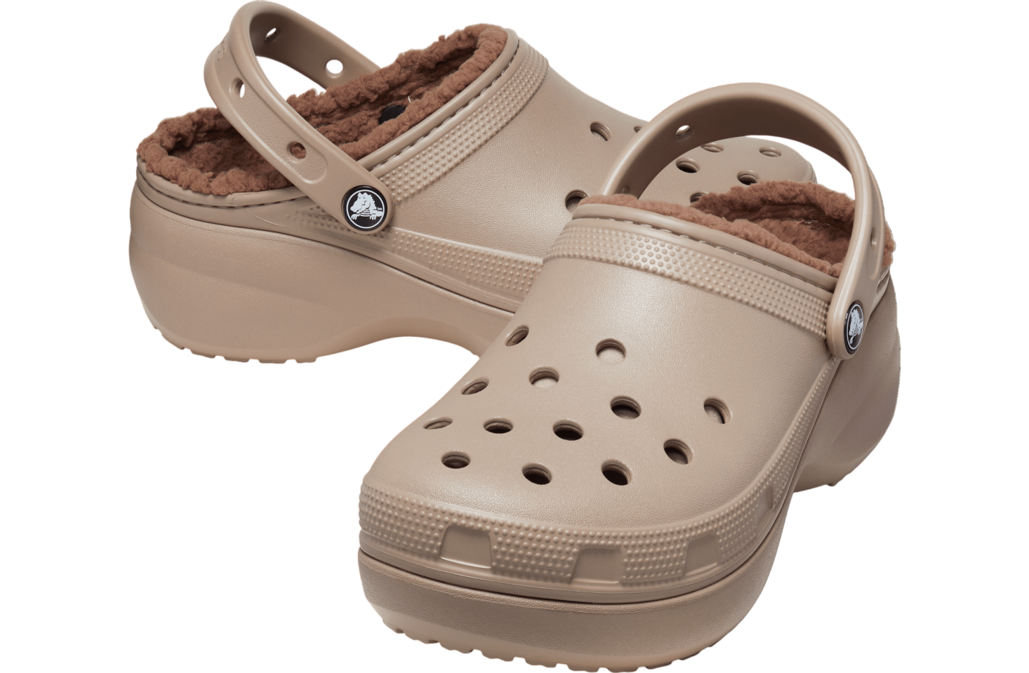 Crocs Classic Platform Lined Clog WMNS Mushroom