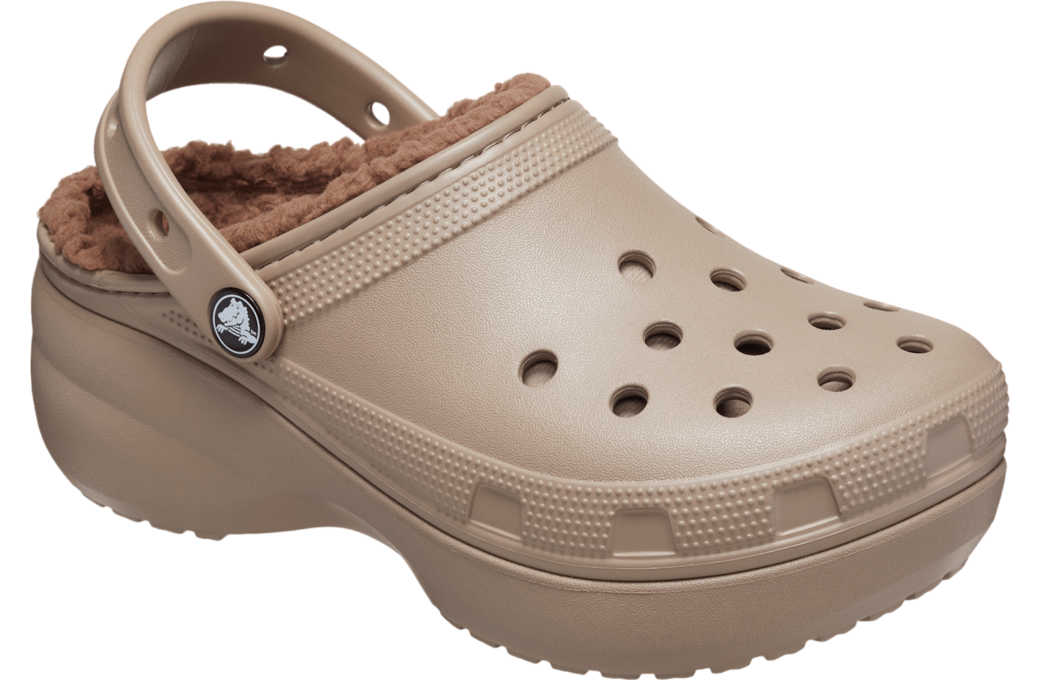 Crocs Classic Platform Lined Clog WMNS Mushroom