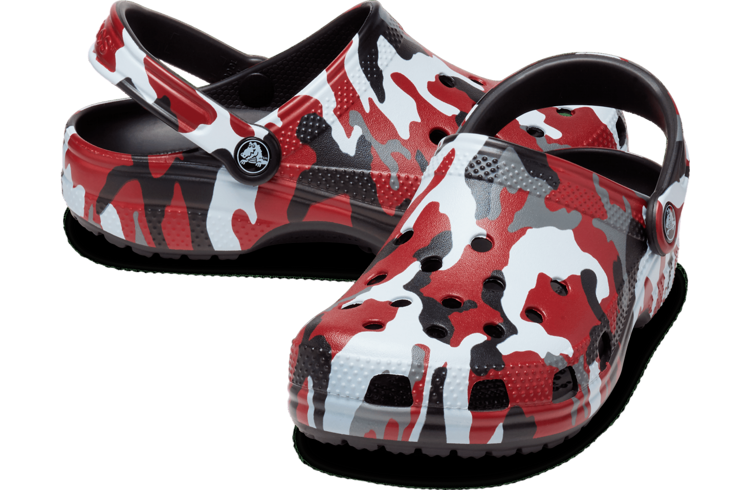 Crocs Classic Printed Camo Clog Black / Red