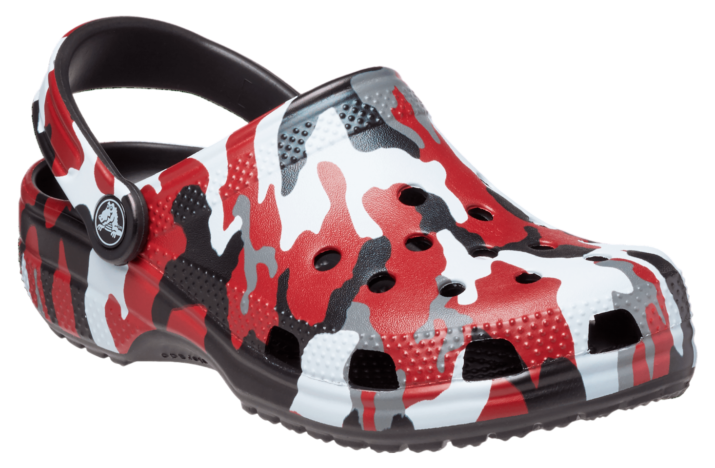 Crocs Classic Printed Camo Clog Black / Red