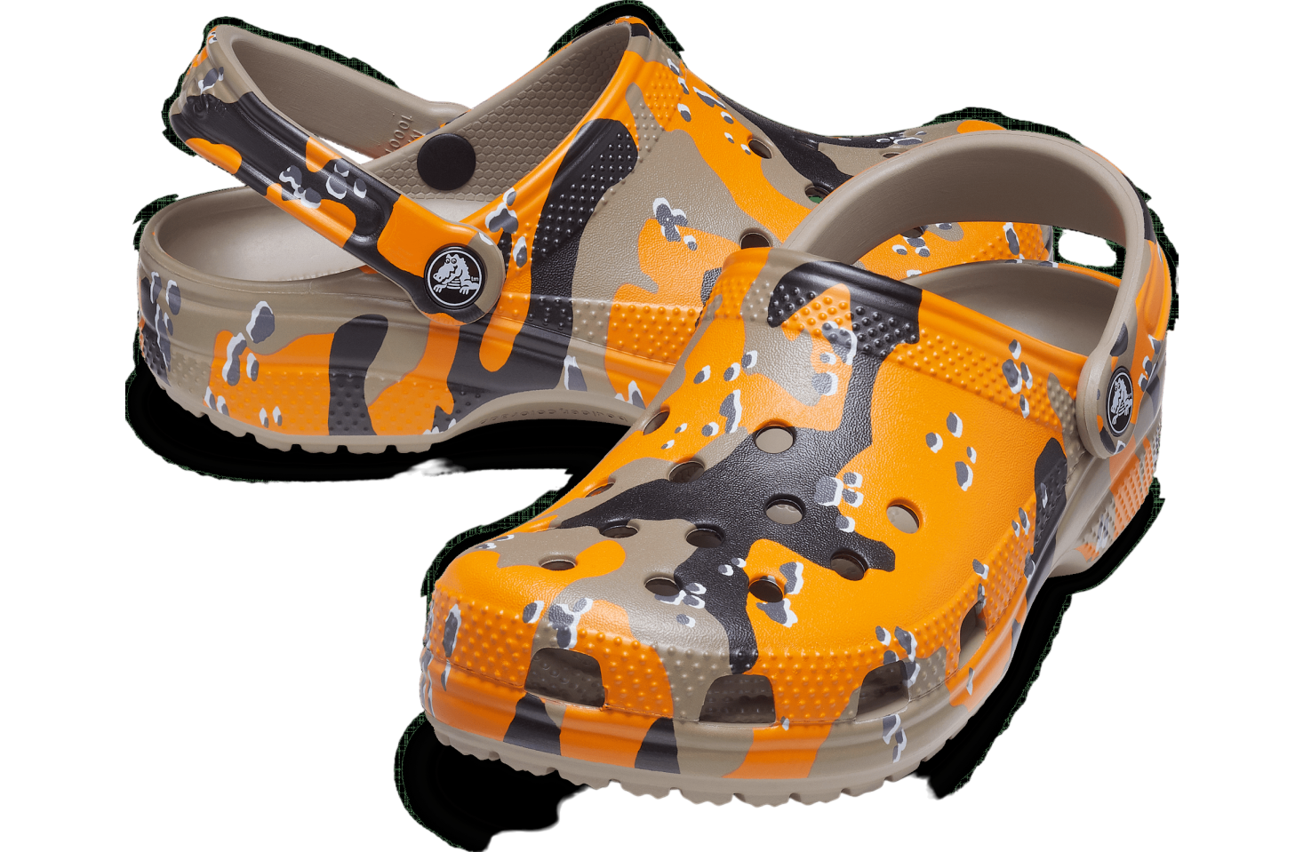 Crocs Classic Printed Camo Clog Orange Zing / Multi