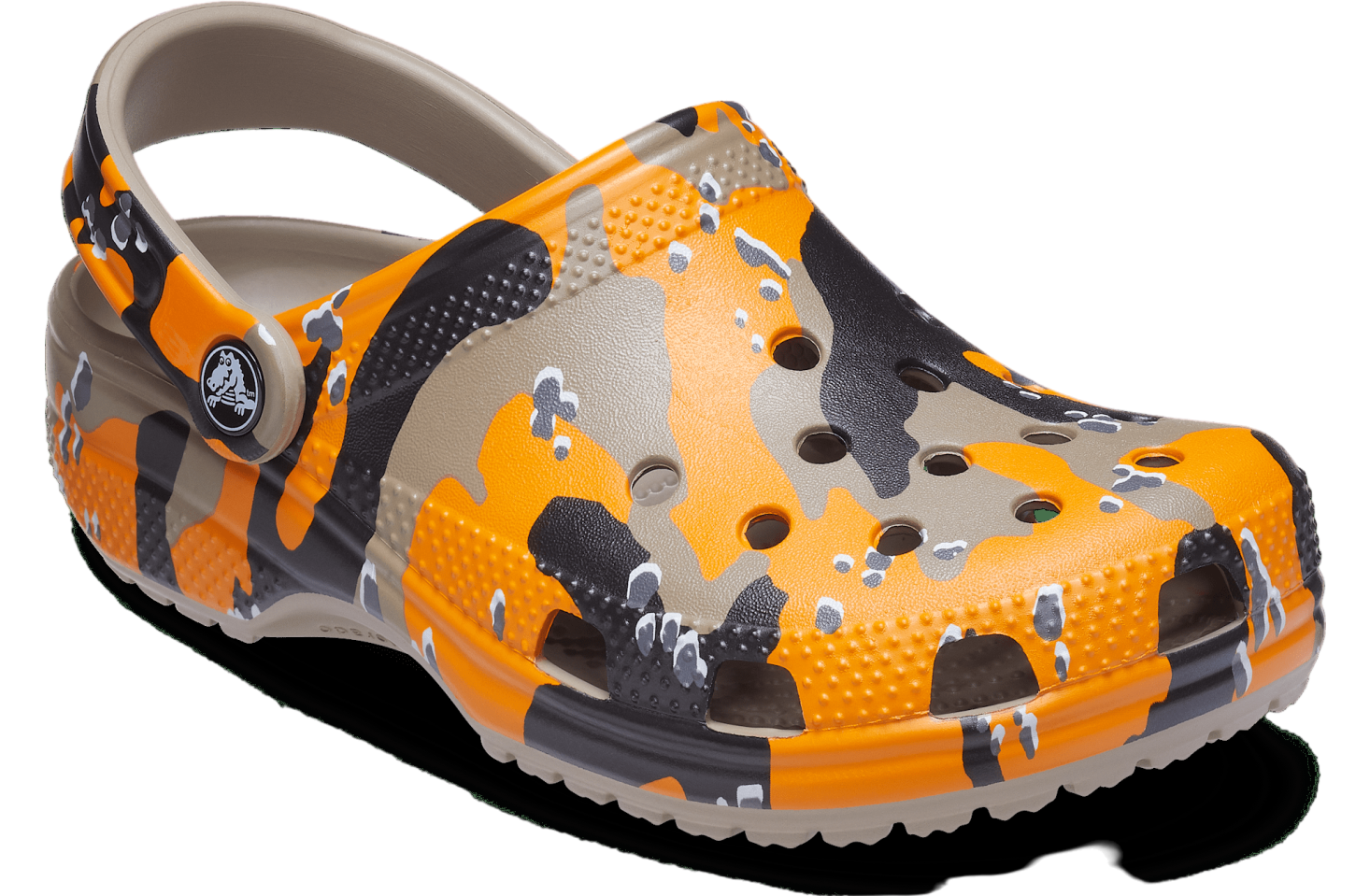 Crocs Classic Printed Camo Clog Orange Zing / Multi