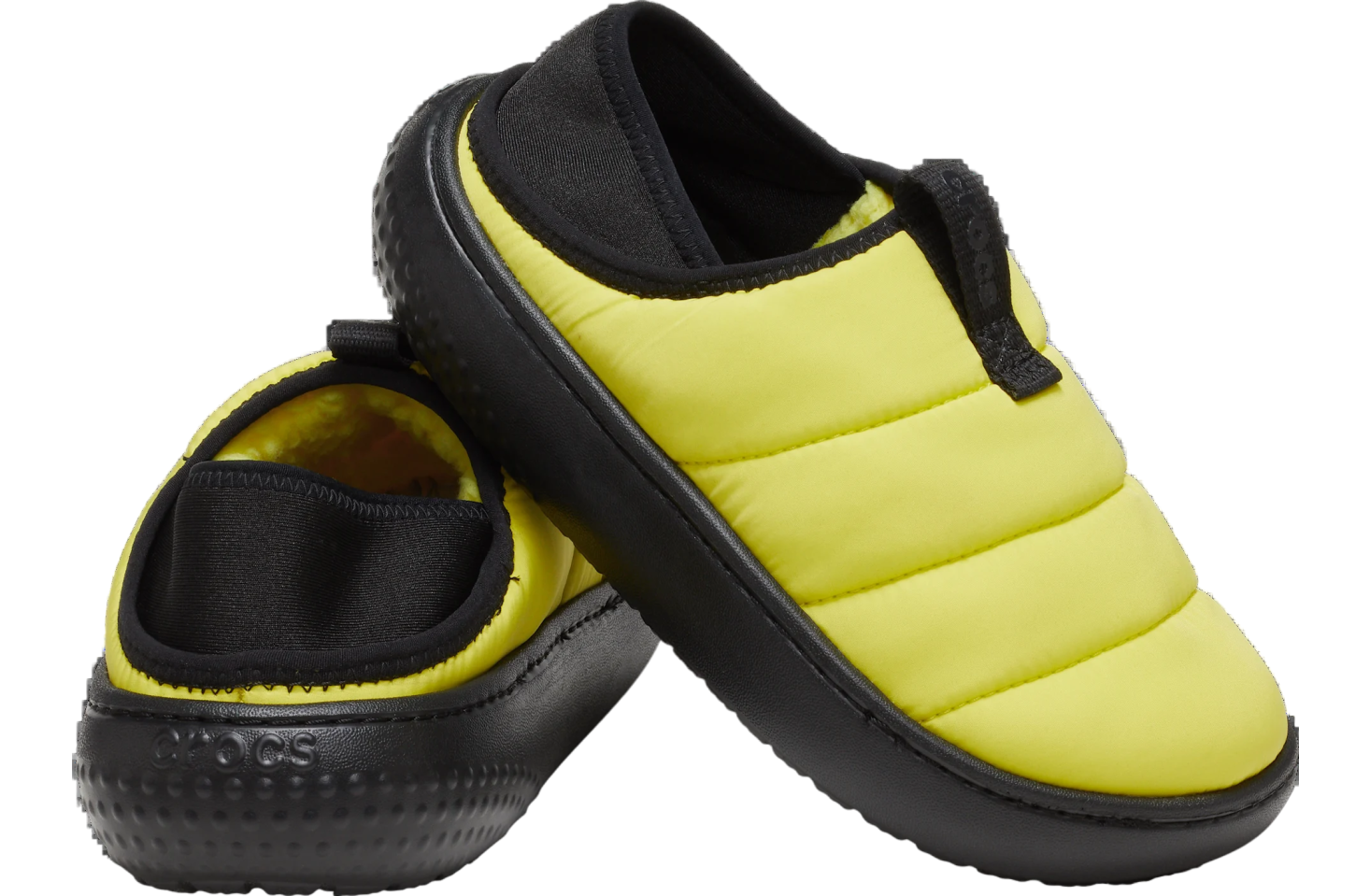 Crocs Classic Puff Moc GS Cyber Yellow / Multi