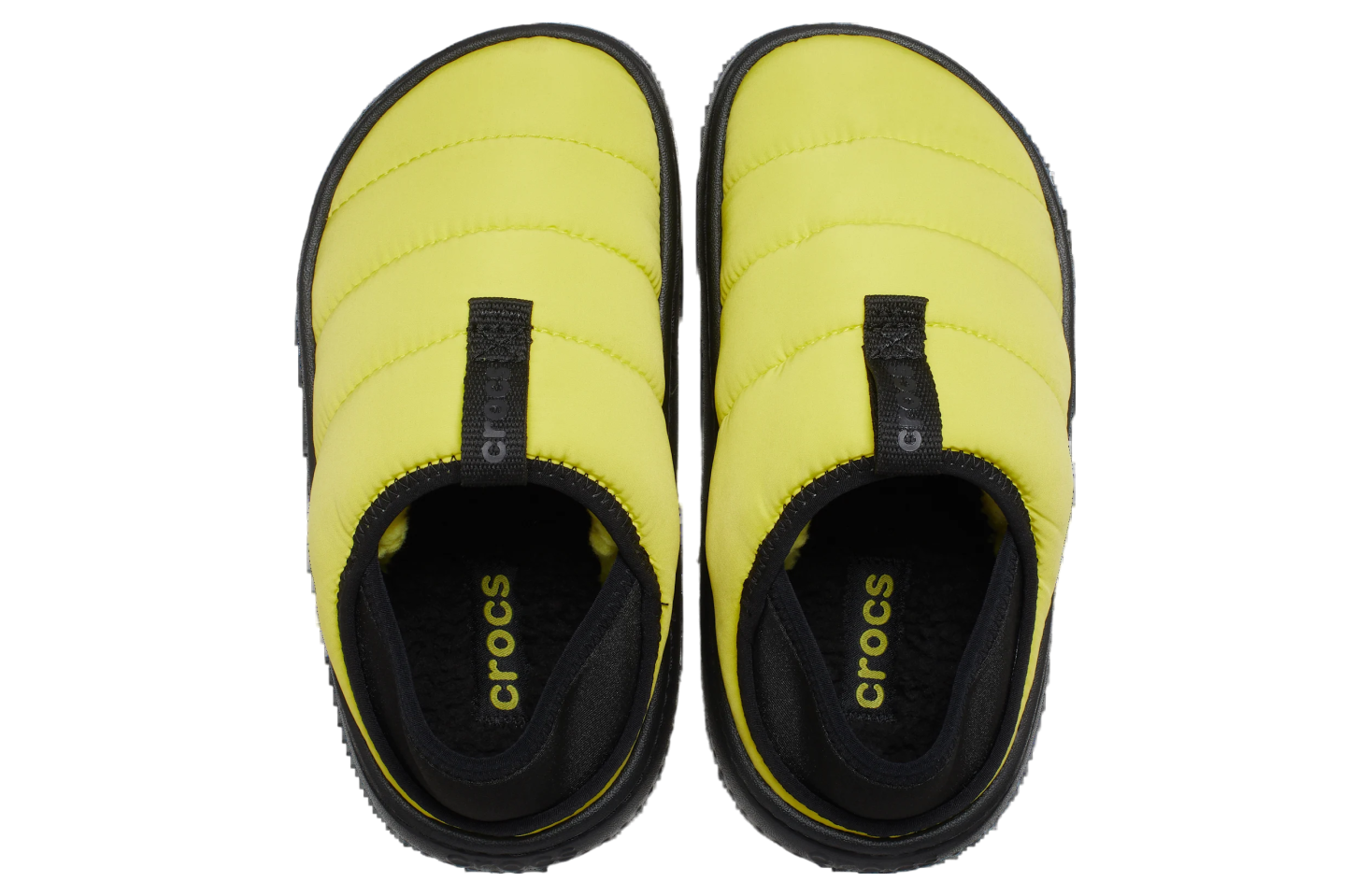 Crocs Classic Puff Moc GS Cyber Yellow / Multi