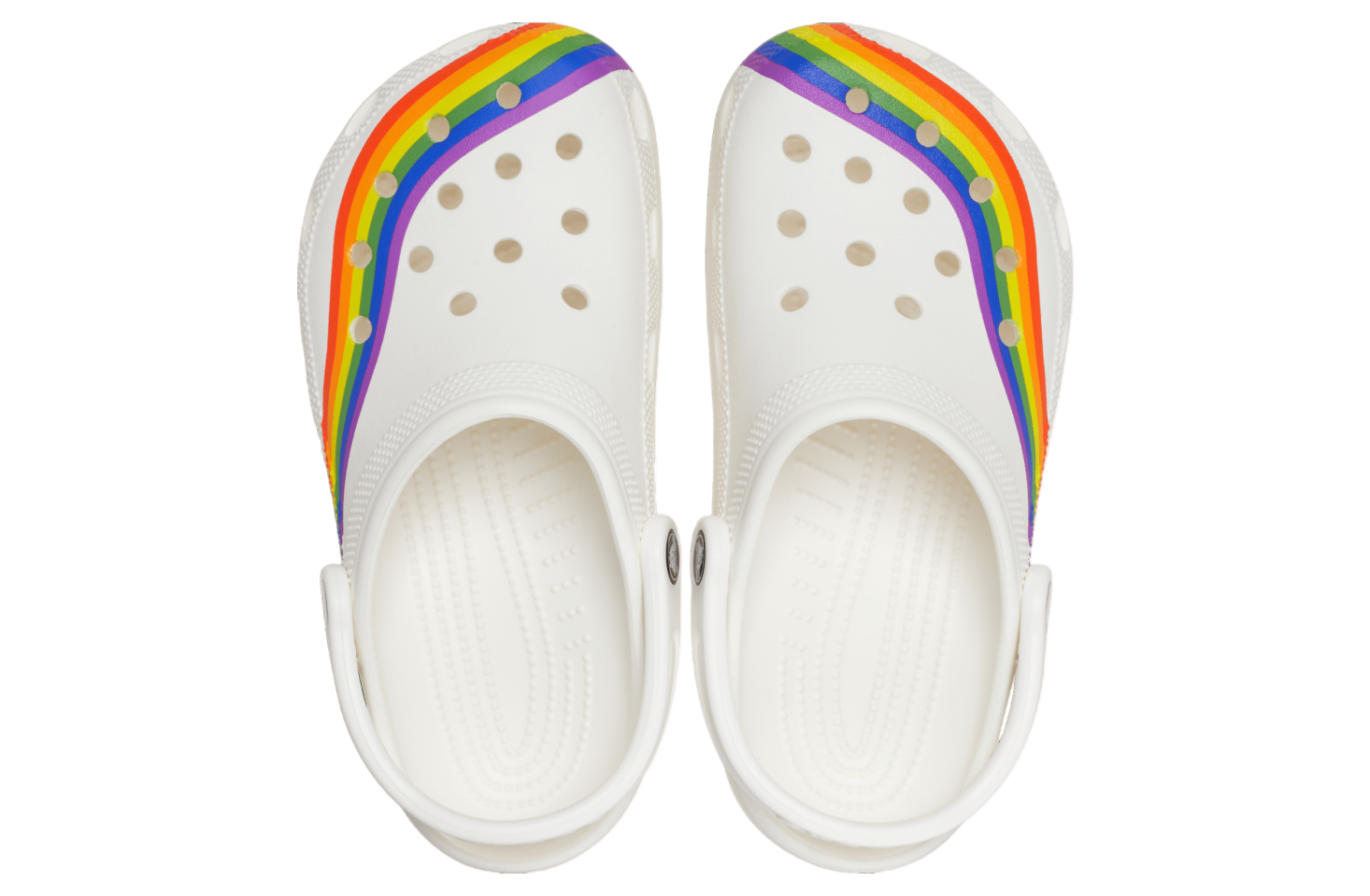 Crocs Classic Rainbow Dye Clog White / Multi