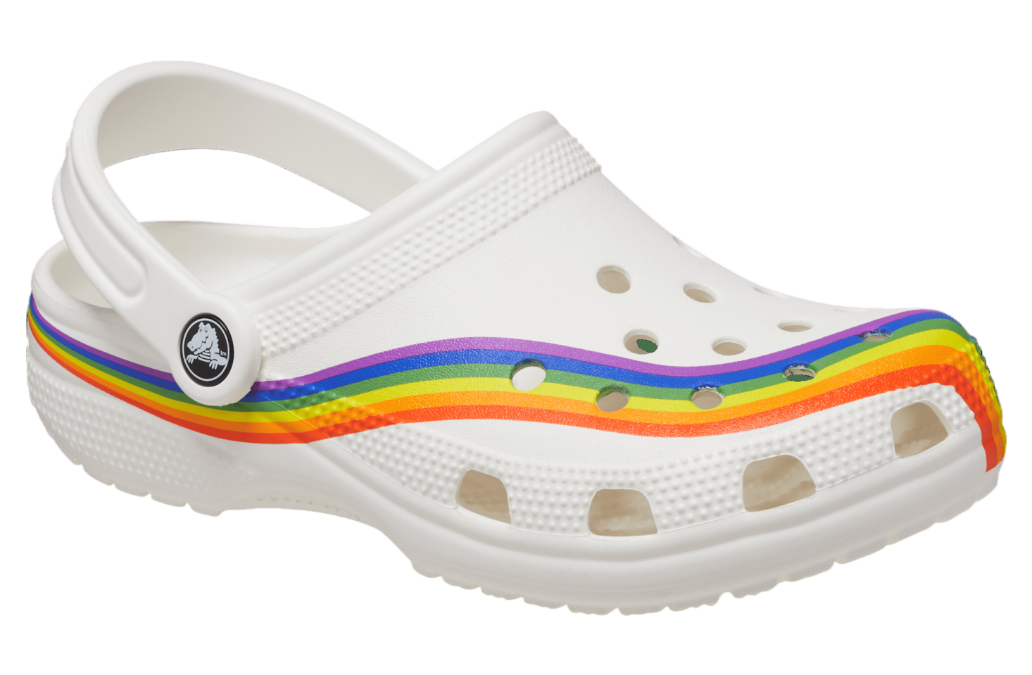 Crocs Classic Rainbow Dye Clog White / Multi