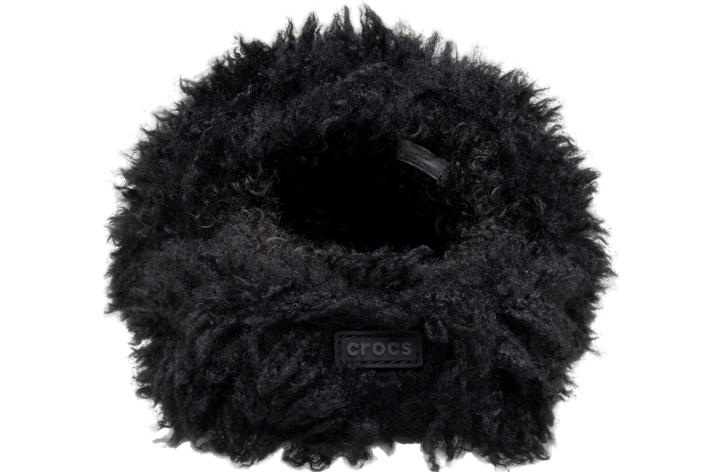 Crocs Classic Shaggy Fur Slide Black