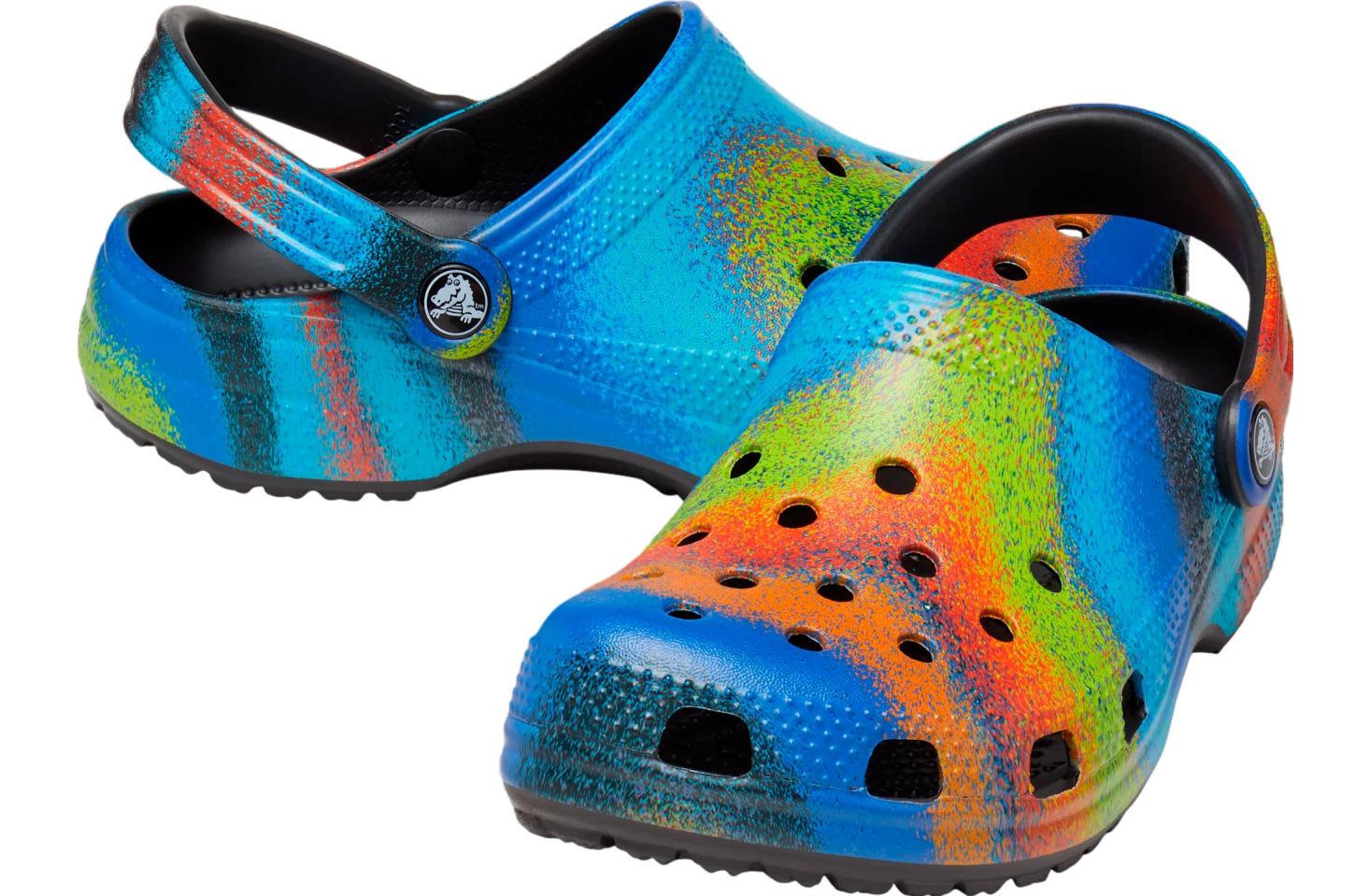 Crocs Classic Spray Dye Clog Black / Multi