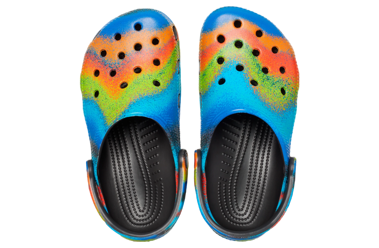 Crocs Classic Spray Dye Clog Black / Multi