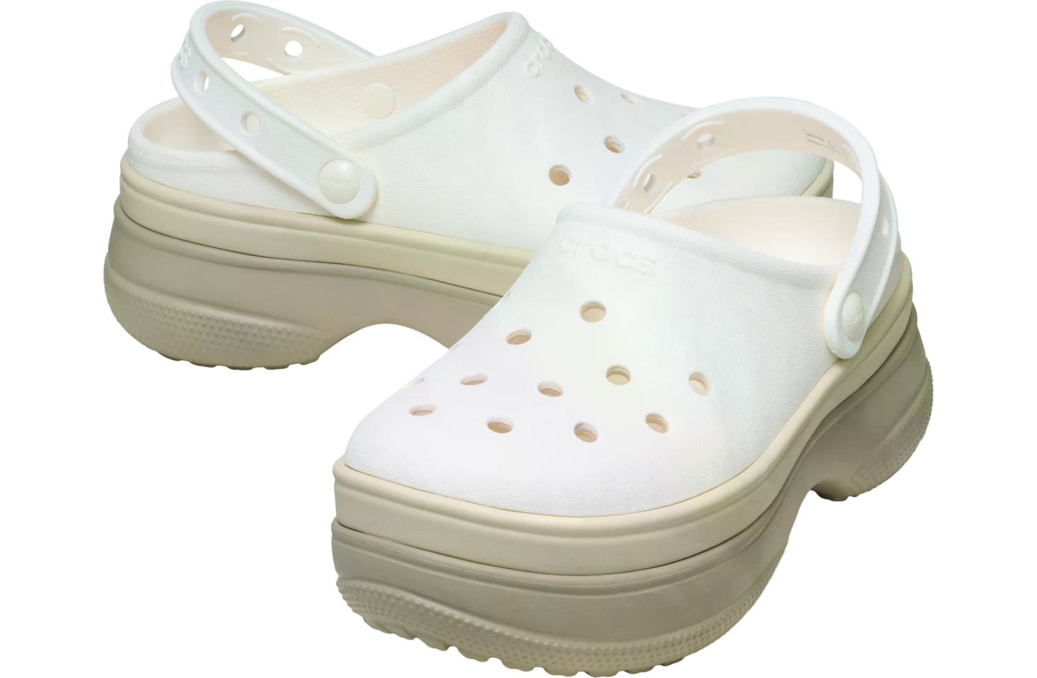 Crocs Classic Stacked Clog Chalk - Dec 2024 - 211355-0WV - KicksOnFire.com