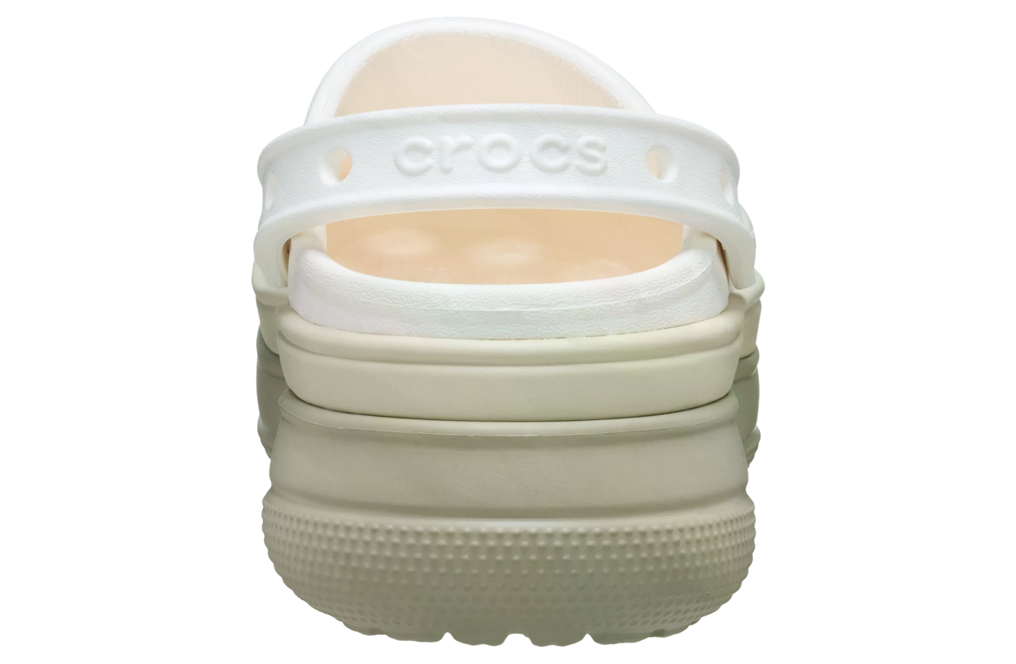 Crocs Classic Stacked Clog Chalk - Dec 2024 - 211355-0WV - KicksOnFire.com