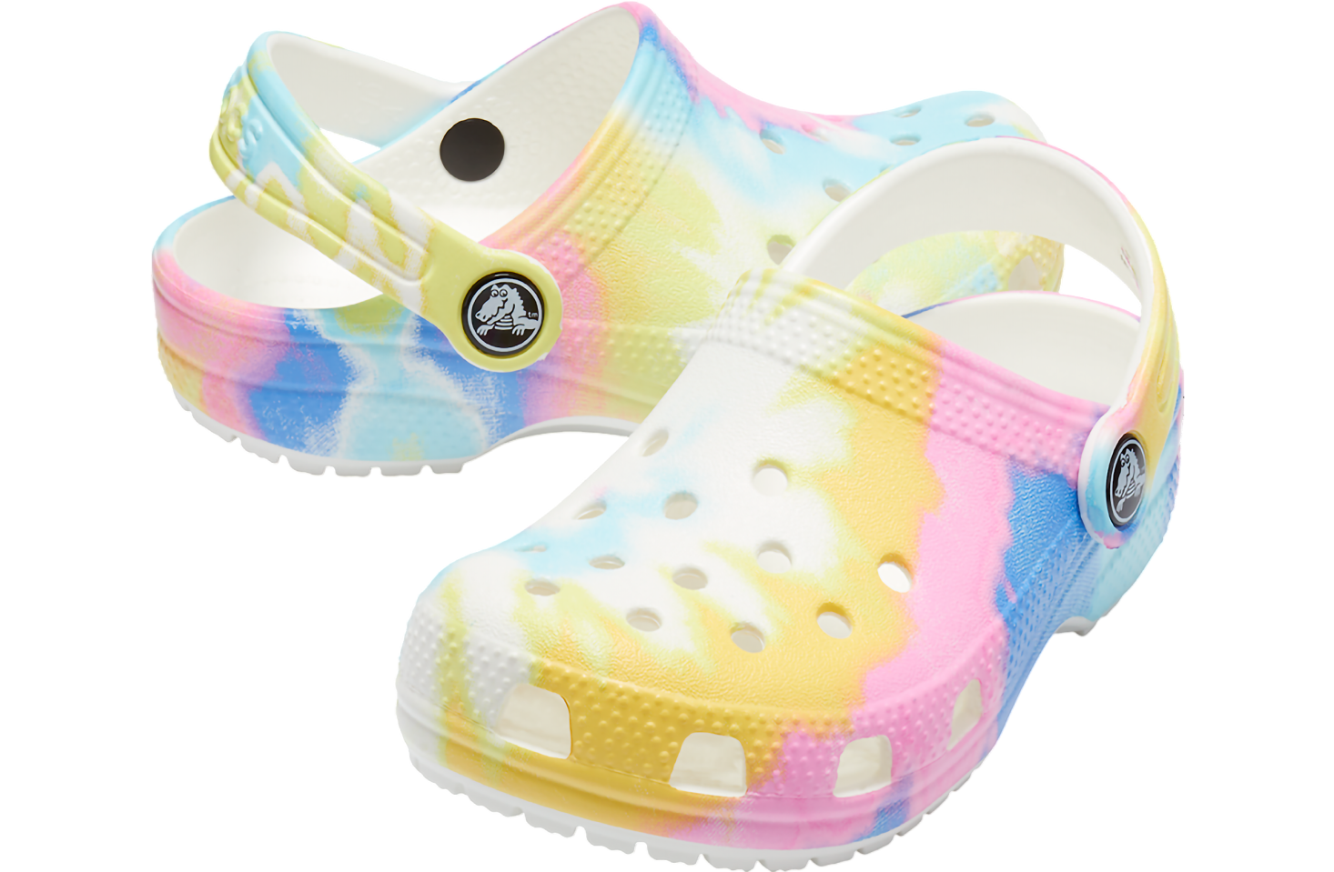 Crocs Classic Tie-Dye Graphic Clog GS White / Multi