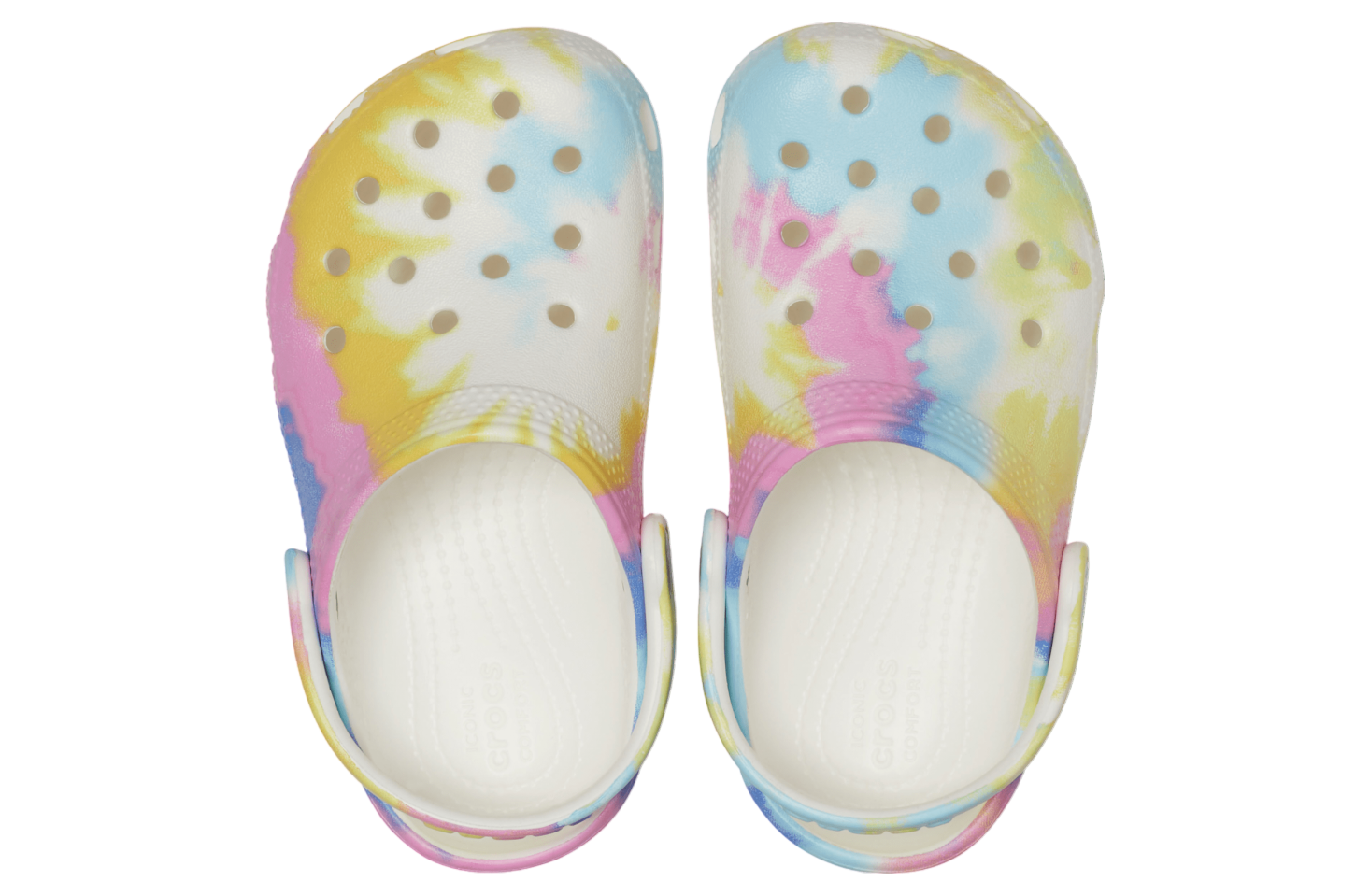 Crocs Classic Tie-Dye Graphic Clog GS White / Multi