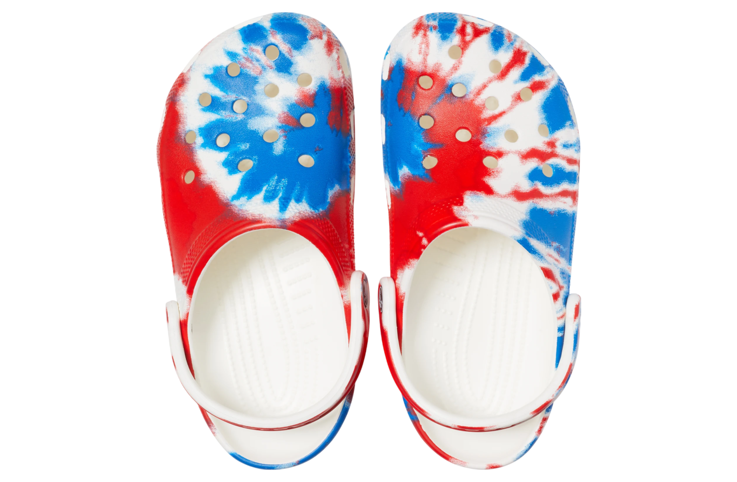 Crocs Classic Tie-Dye Graphic Clog Multi / White