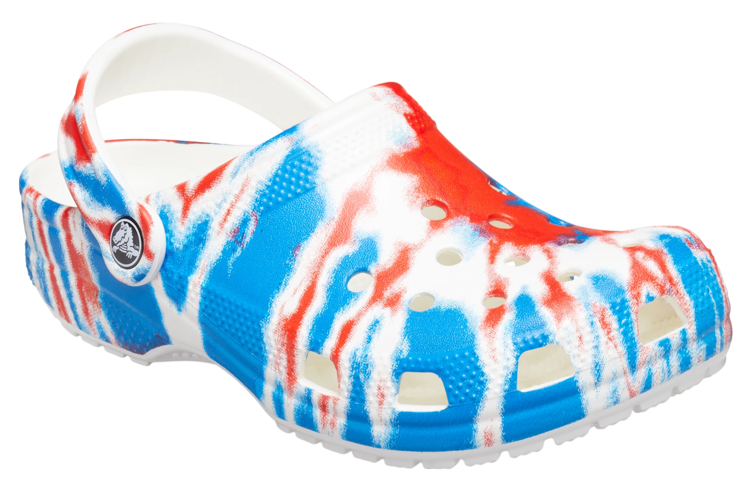 Crocs Classic Tie-Dye Graphic Clog Multi / White