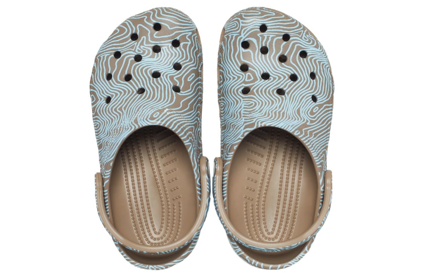 Crocs Classic Topographic Clog Khaki / Multi